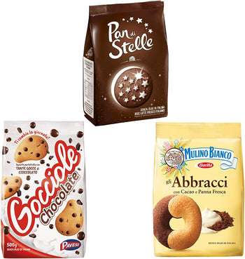 PAN DI Stelle + ABBRACCI + GOCCIOLE AL Cioccolato